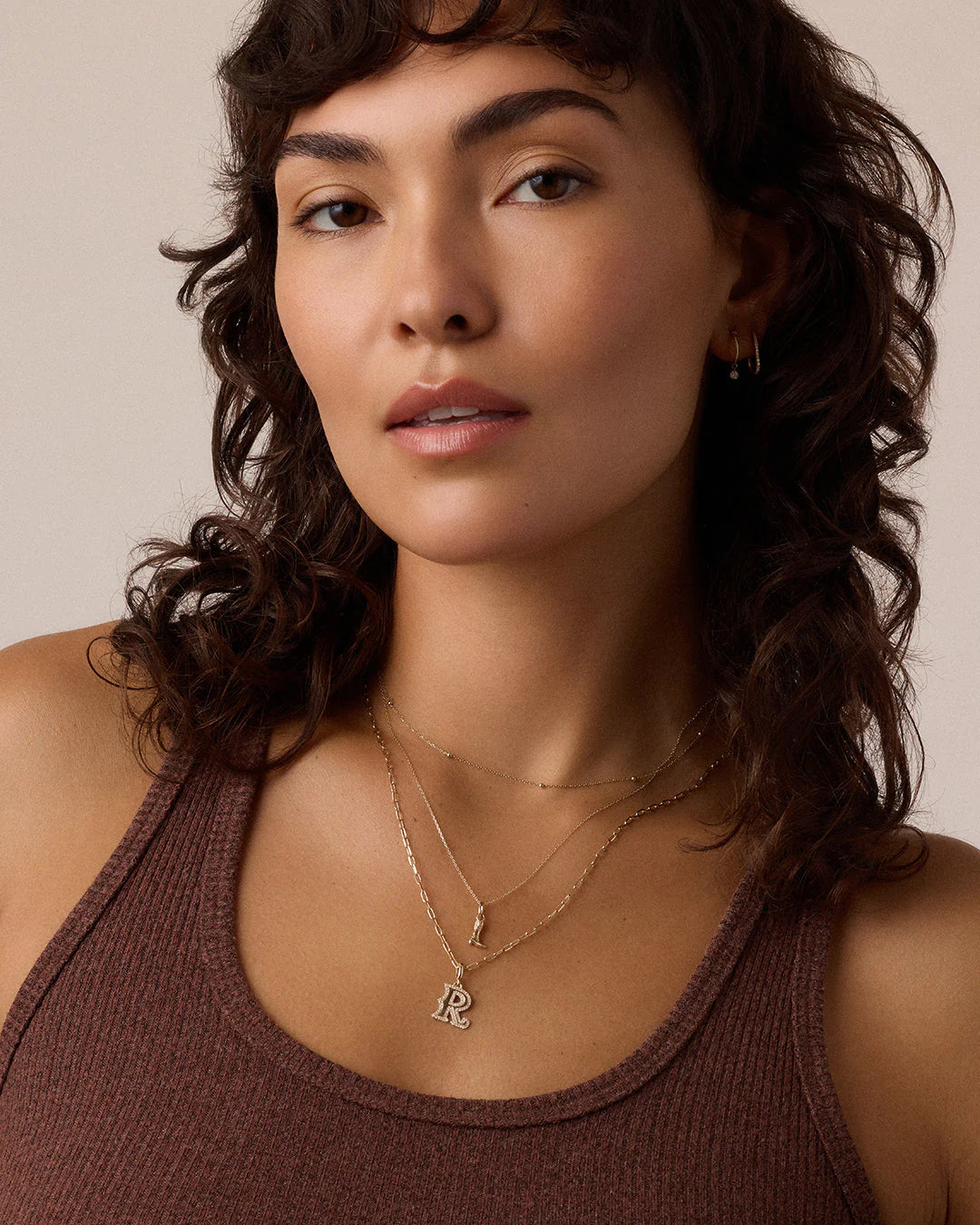 Gold Cowboy Boot Charm Necklace