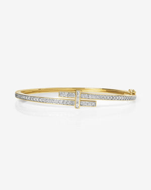 Stunning Round Diamond Wrap Bangle for Timeless Elegance.