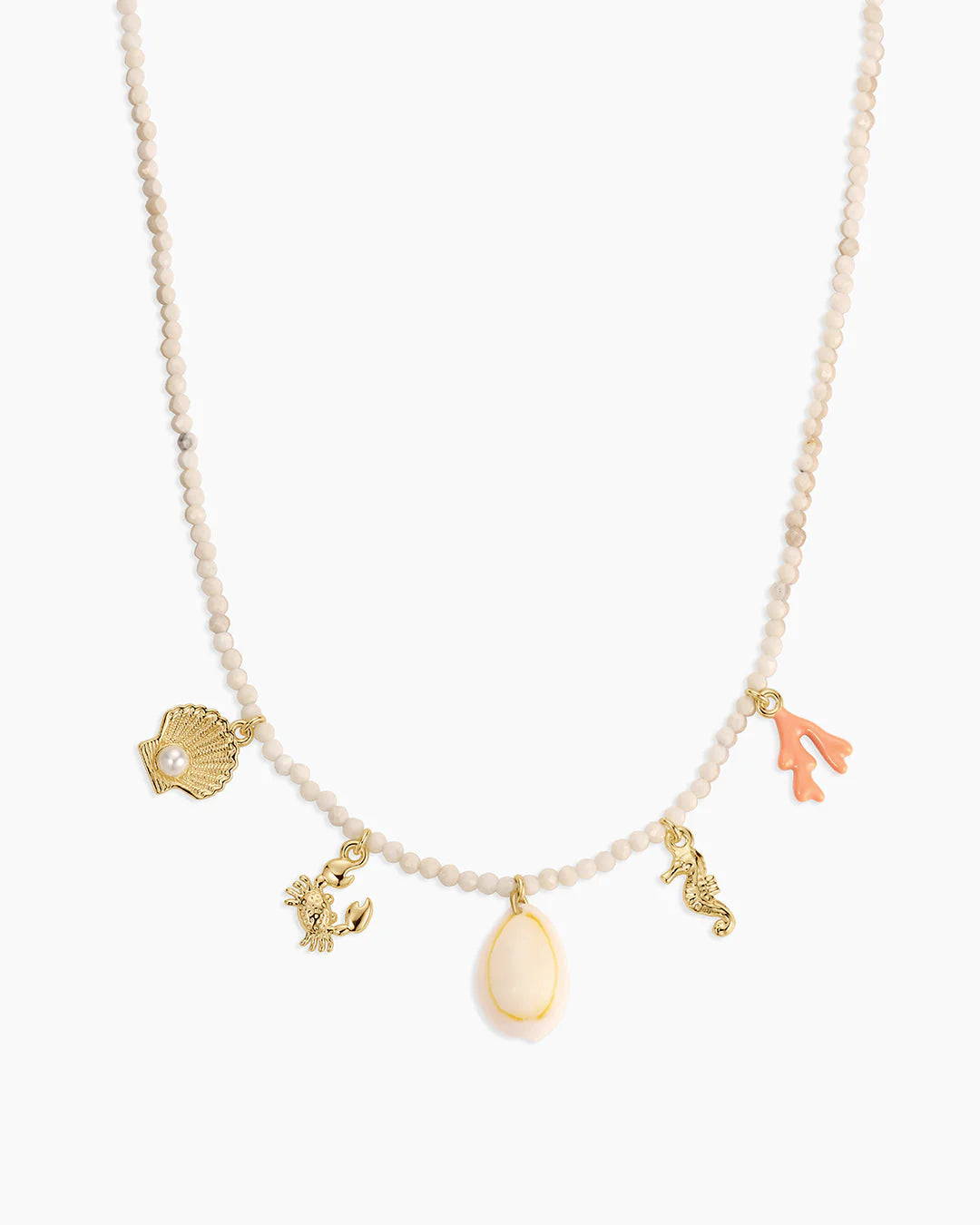 Ocean Mini Charm Necklace NikNenz™ Premium Gold & Diamonds