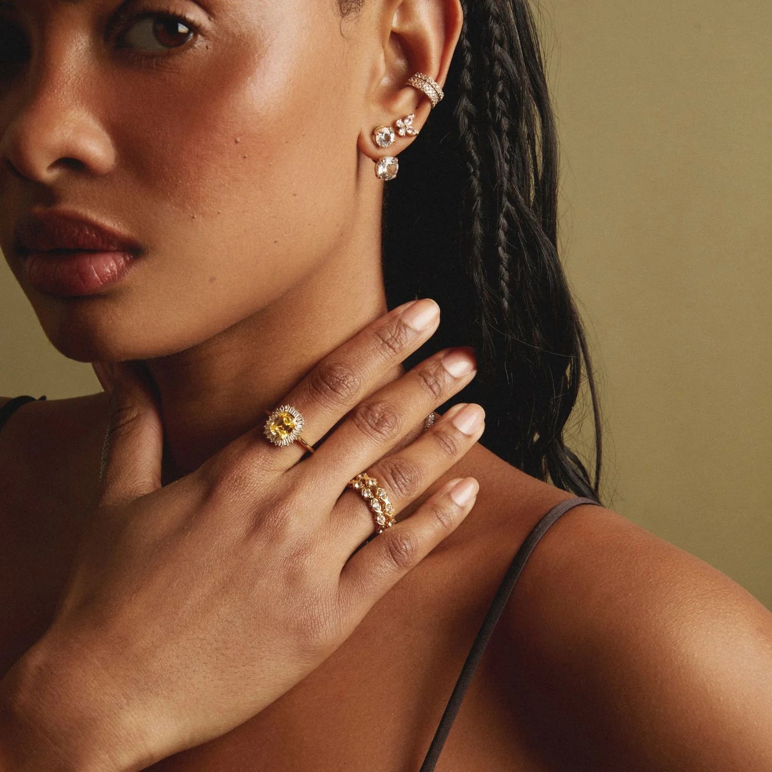 Lab Grown Yellow Canary Alexandra Ring NikNenz™ Premium Gold & Diamonds