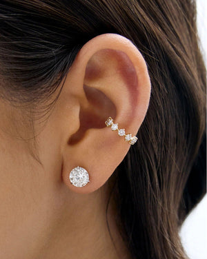 Radiant Starlight Lab Diamond Ear Cuff.