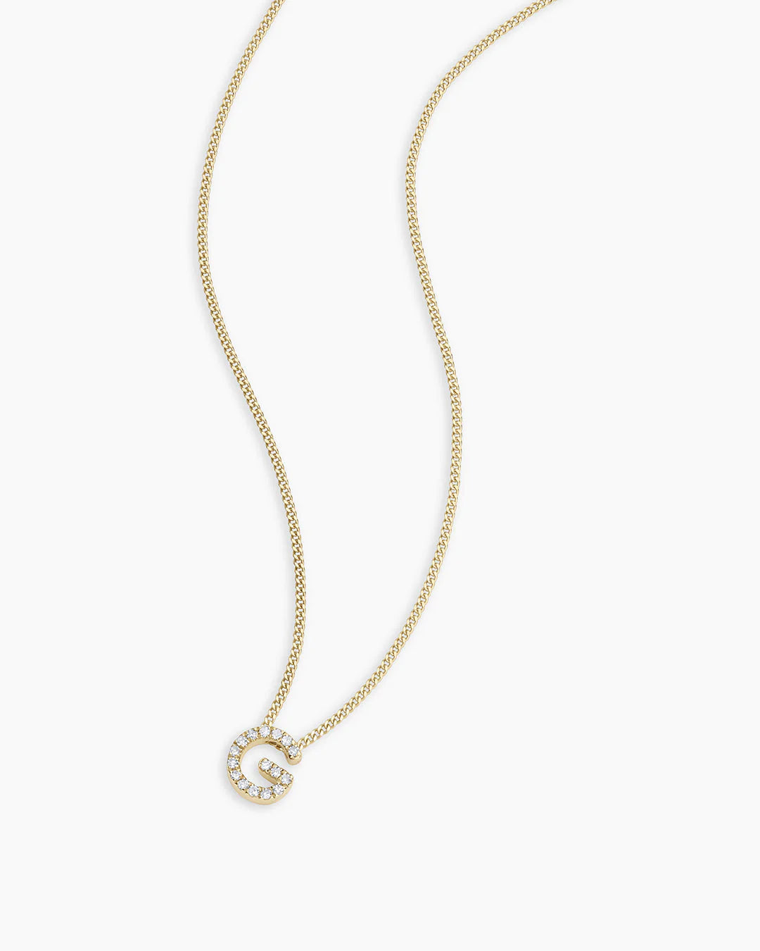 14K Diamond Alphabet Necklace