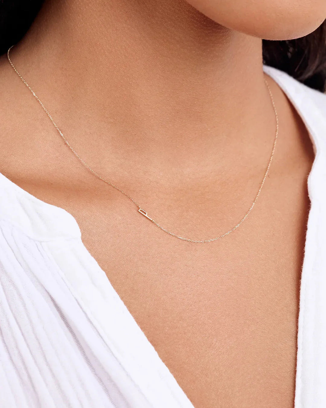 14K Gold Alphabet Necklace NikNenz™ Premium Gold & Diamonds