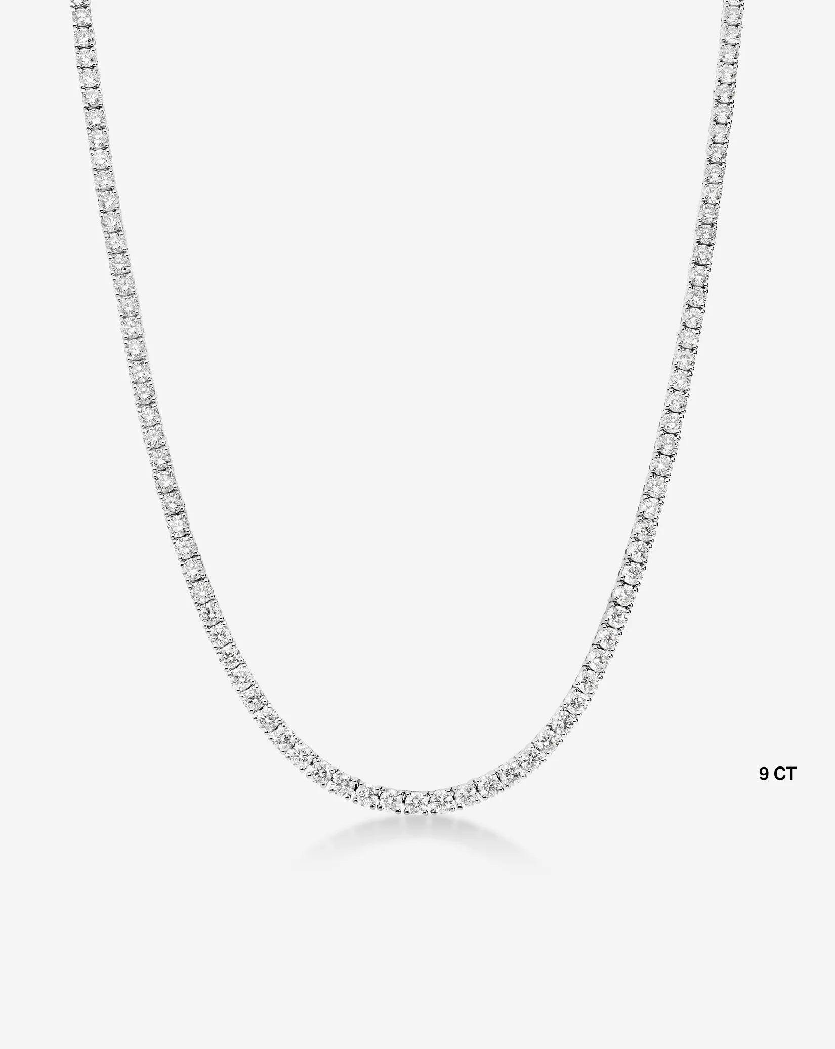 Timeless Elegance: Classic Diamond Tennis Necklace.