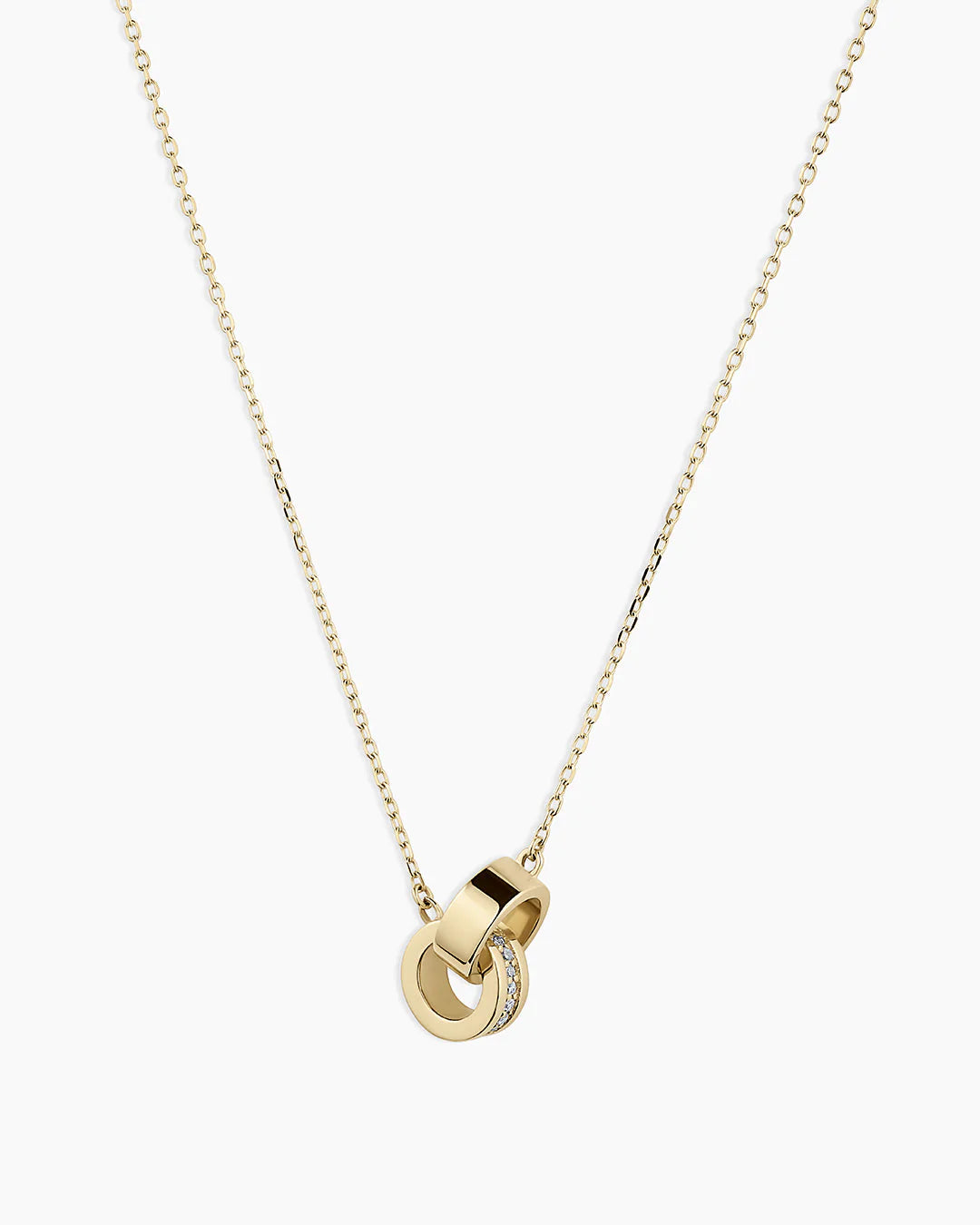Diamond Bond Interlocking Rose Necklace NikNenz™ Premium Gold & Diamonds