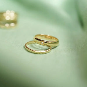 Shining Star Stacking Ring 18Ct Gold Plate