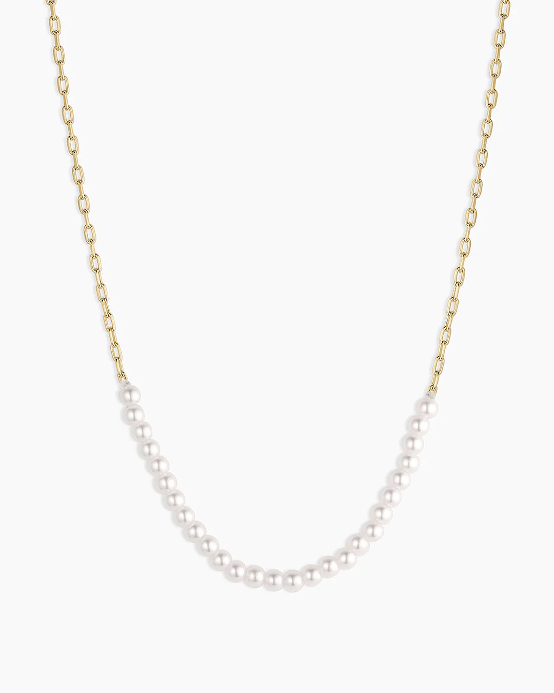 Finley Pearl Row Necklace NikNenz™ Premium Gold & Diamonds