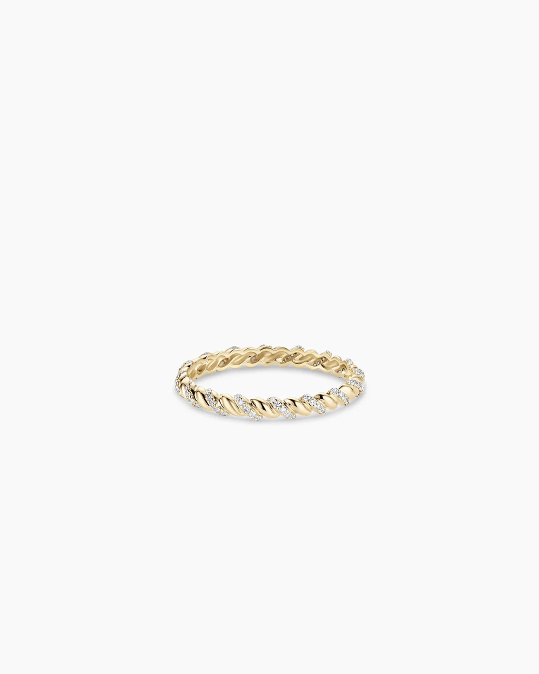 14K Diamond Crew Ring