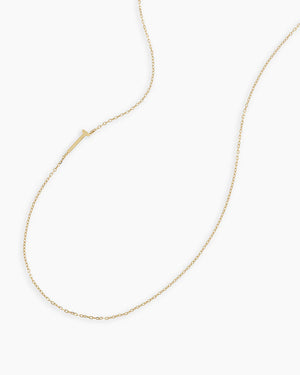 14K Gold Alphabet Necklace NikNenz™ Premium Gold & Diamonds