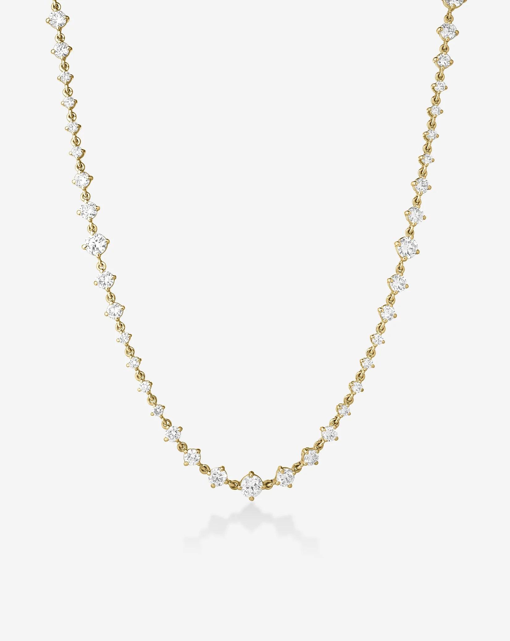 Elegant Starlight Lab Diamond Tennis Necklace.
