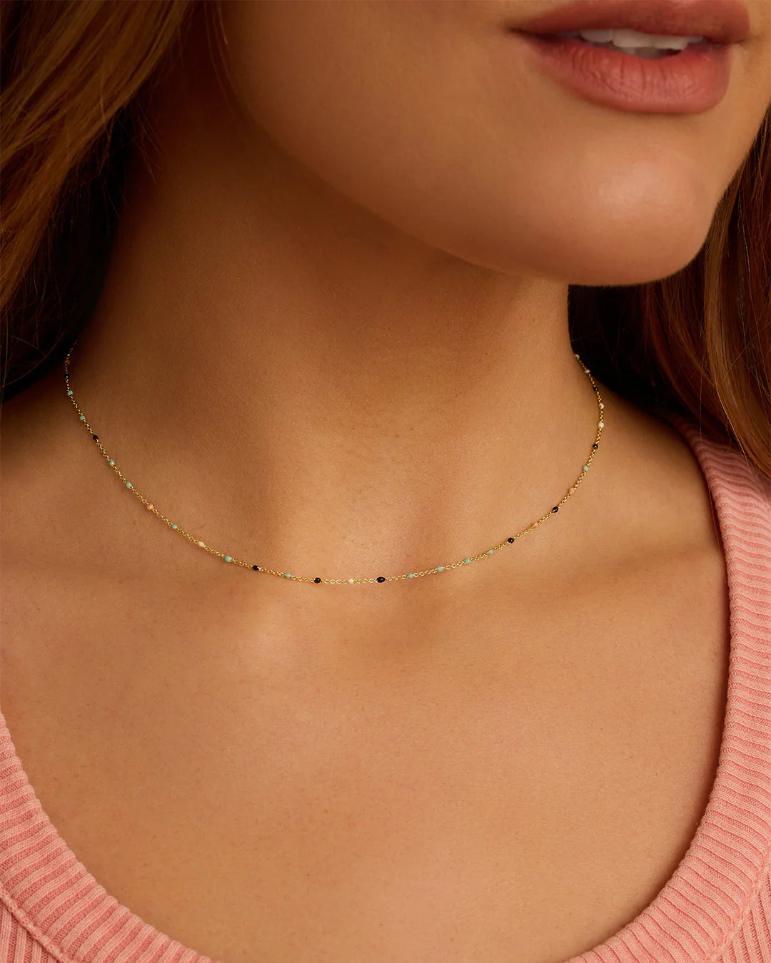 Capri Short Necklace NikNenz™ Premium Gold & Diamonds