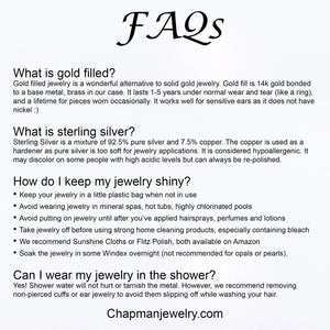 CZ Ear Climber • Sterling Silver or Gold Filled • Only One Piercing Needed