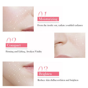 Pink Collagen Capsule Cream Suitable for All Type Skins Moisturizing Firming Night Skin Care Facial Cream