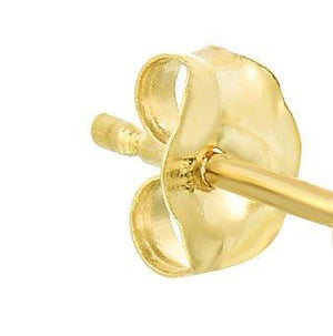14K Yellow Gold Classy Freshwater Pearl Stud Earrings, 7Mm