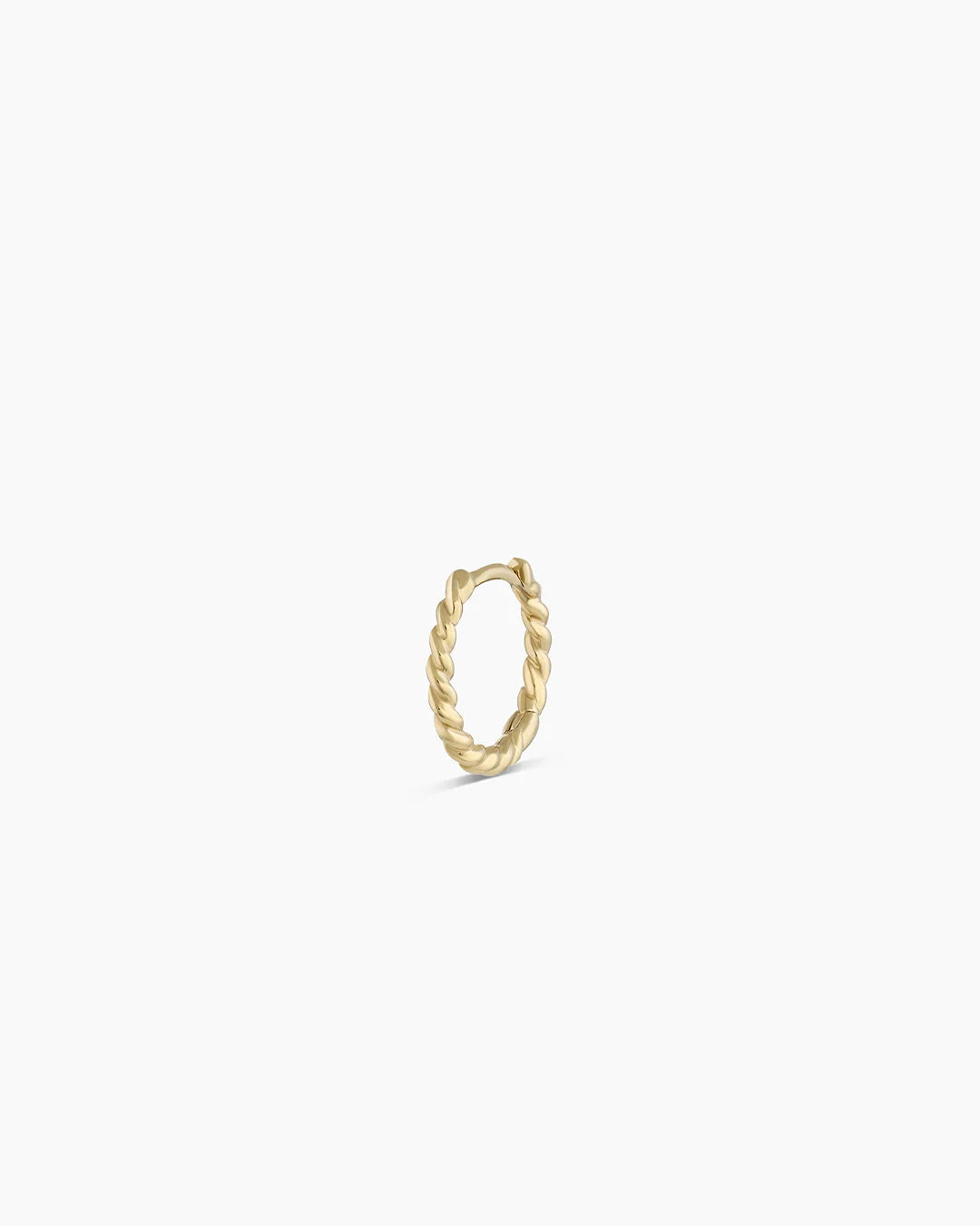 14K Gold Crew Single Huggie