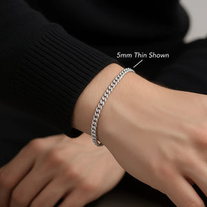 925 Sterling Silver Miami Cuban Link Bracelet