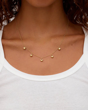 Scallop Mini Necklace NikNenz™ Premium Gold & Diamonds