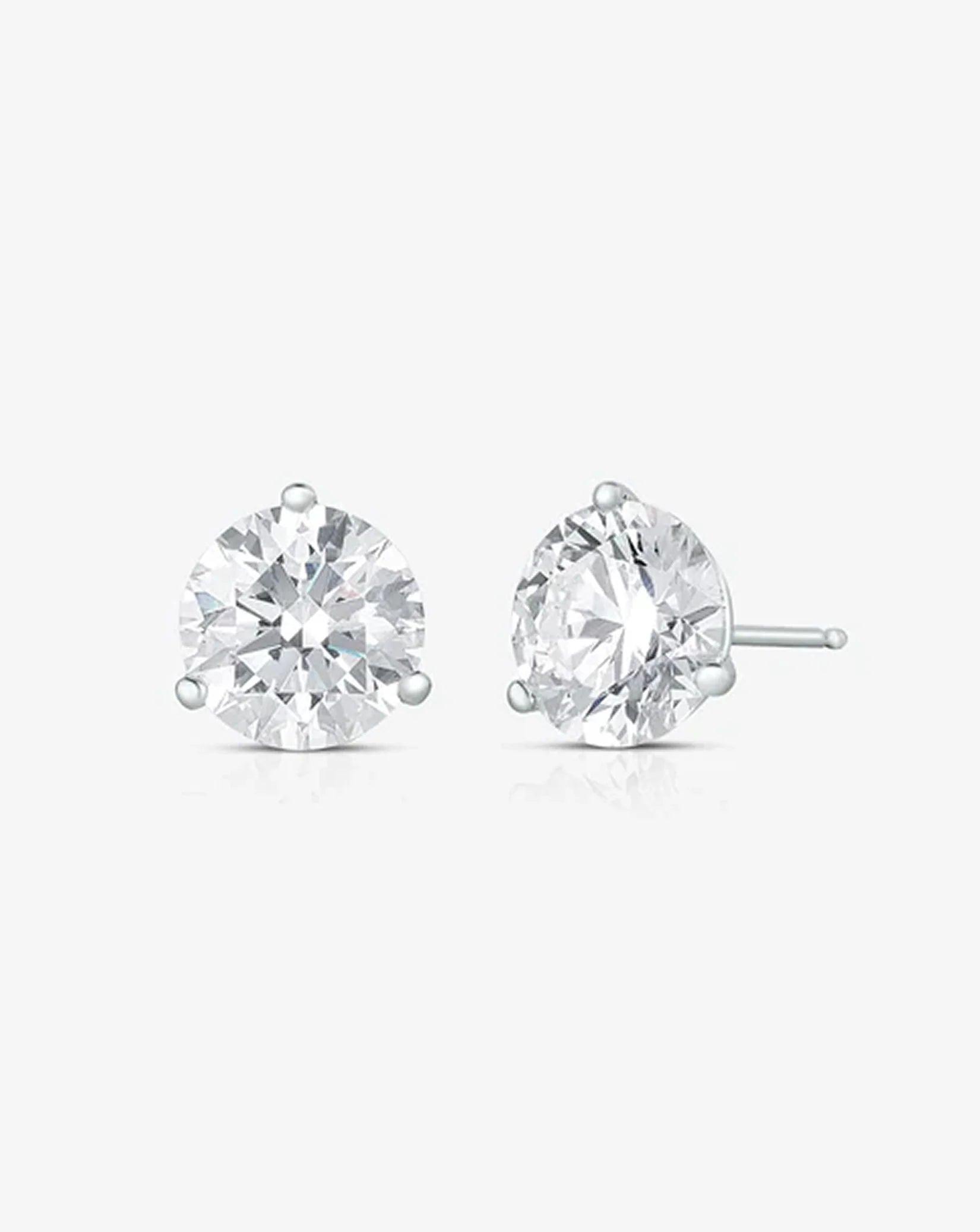 Elevate Your Elegance with Round Lab Diamond Studs.