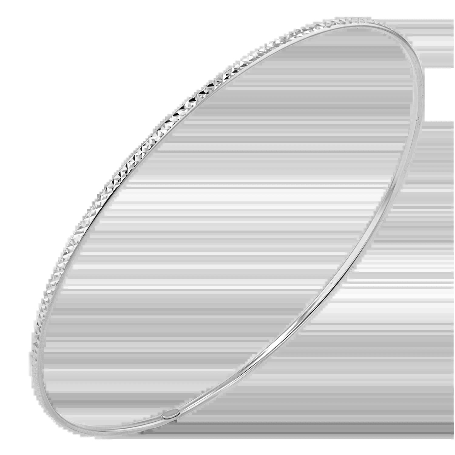 Diamond Cut Wire Bangle