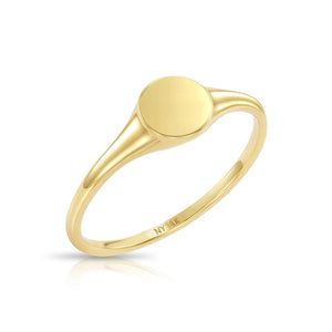 14K Yellow Gold Oval Link Beaded Band Ring – Elegant Everyday Luxury Gift for Her, Perfect for Birthdays and Special Occasions.