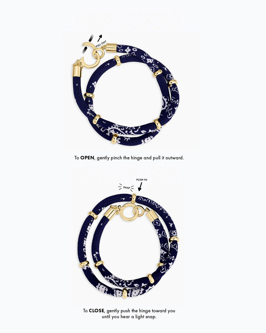Paisley Bandana Wrap Bracelet