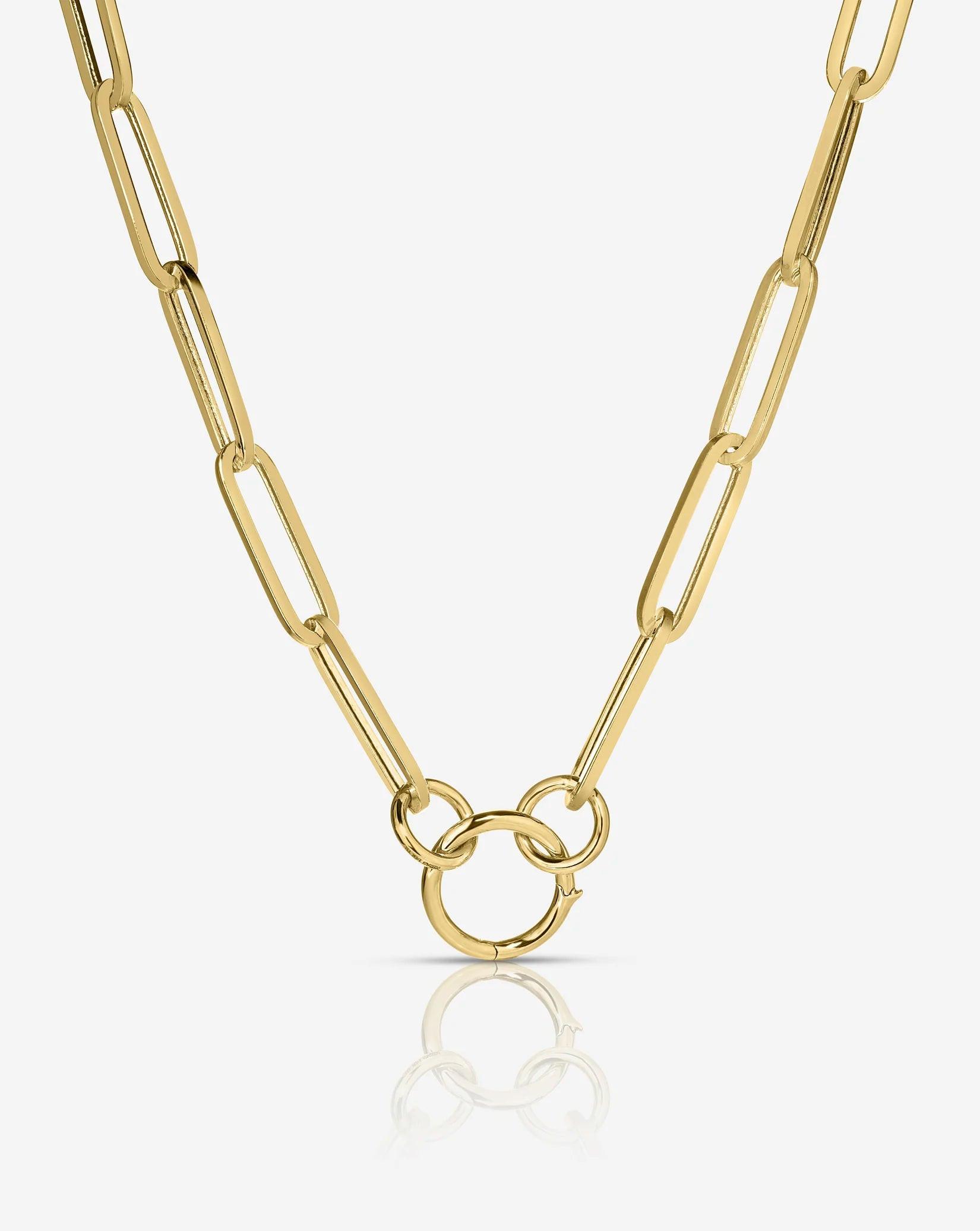 Stunning Long Clique Chain Necklace for Effortless Elegance.