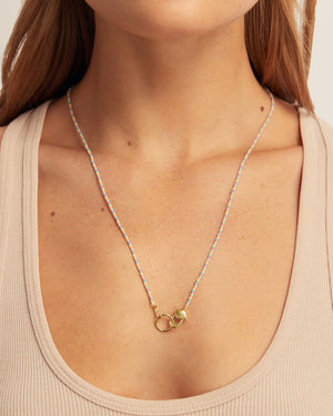 Scallop Padlock Beach Necklace NikNenz™ Premium Gold & Diamonds