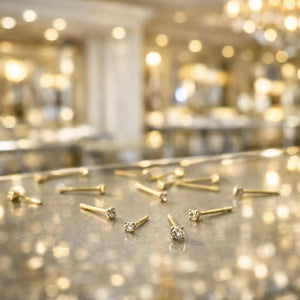 14K Yellow Gold Stud - 2Mm,3Mm,4Mm Tiny Cz Stud Earring - Minimalist Stud Earrings - 14K Gold Earring