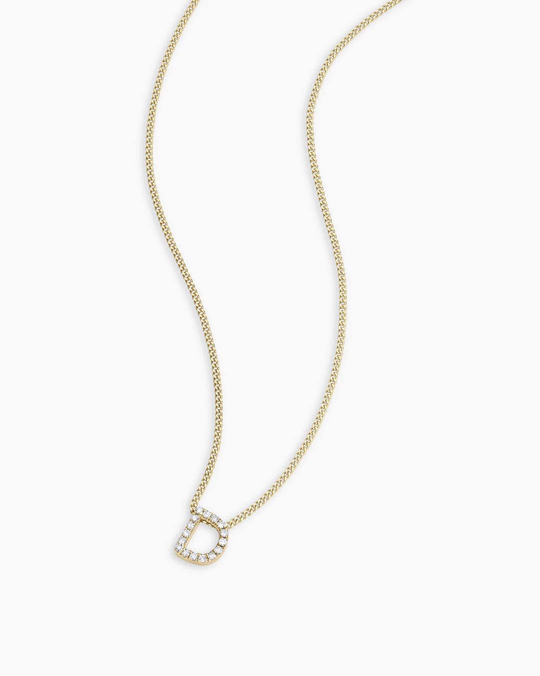 14K Diamond Alphabet Necklace
