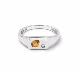 Estée Lalonde Birthstone Pinky Ring Sterling Silver