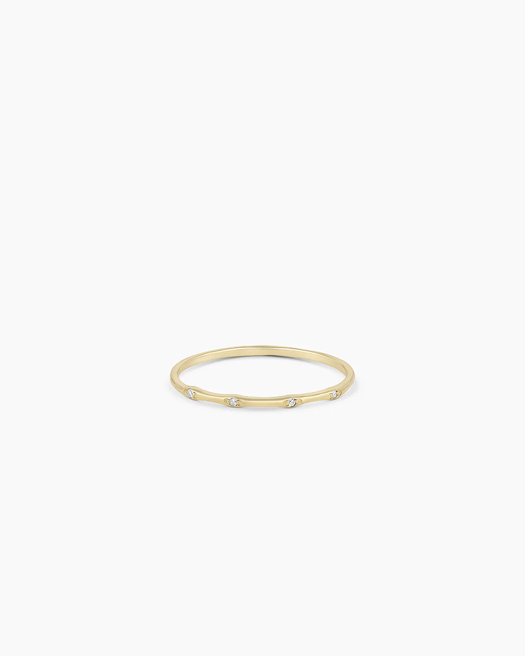 14K Diamond Stacking Ring