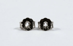 14K White Gold Diamond Dangle Earrings Multi Bar Drop