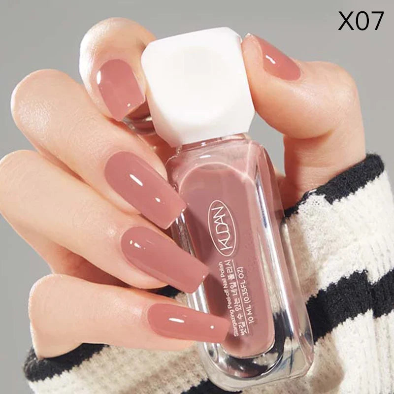 10Ml Peel off Water-Based Starry Nail Polish Fast Drying Long-Lasting Healthy and Brightening Effect No Need Lamp Cure