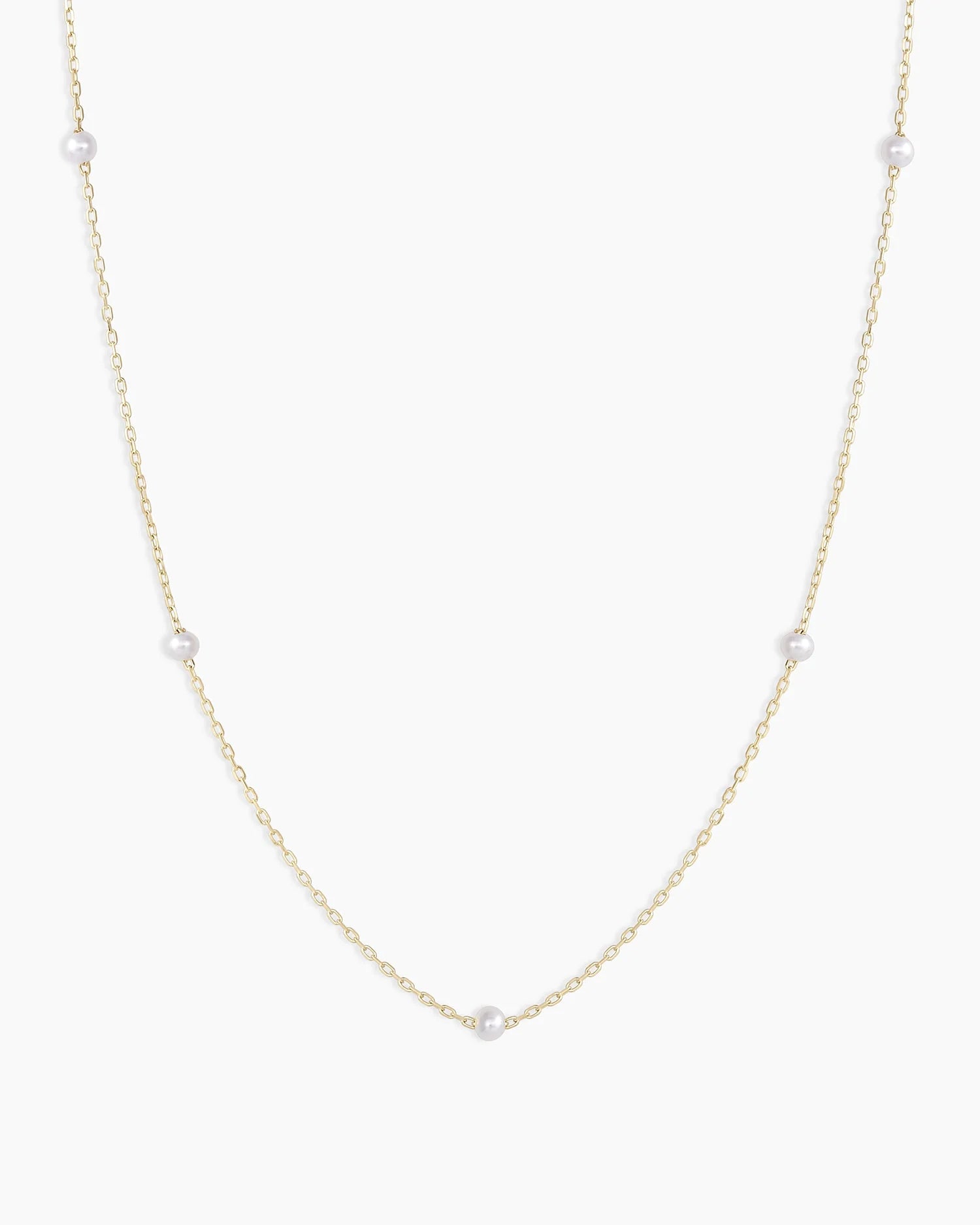 Gold Pearl Newport Necklace NikNenz™ Premium Gold & Diamonds