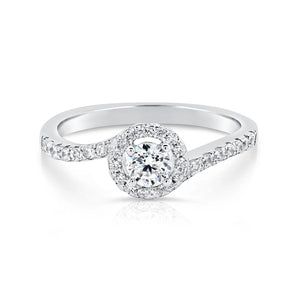 CZ Solitaire Birthstone Ring, Engagement Style In