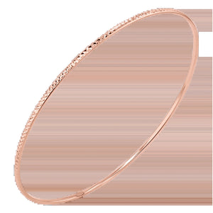 Diamond Cut Wire Bangle