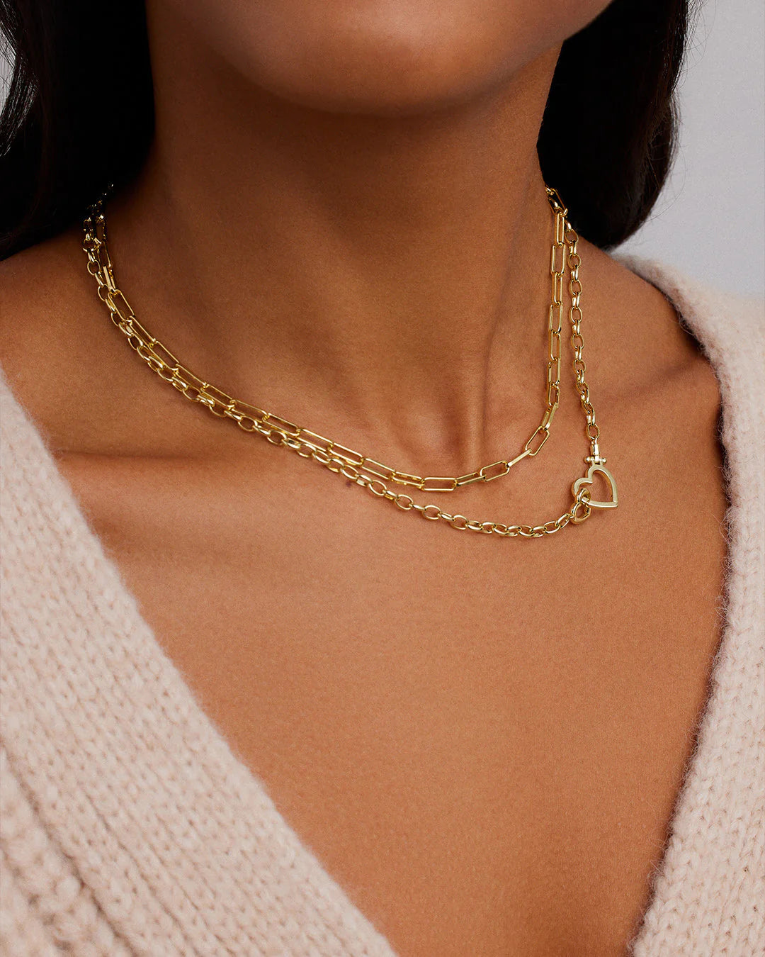 Heart Necklace NikNenz™ Premium Gold & Diamonds
