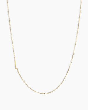 14K Gold Alphabet Necklace NikNenz™ Premium Gold & Diamonds