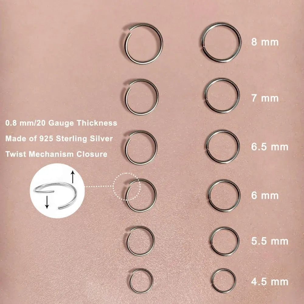 20G Tiny Huggie Hoop Earrings, Plain Helix Hoop Earrings, Dainty Hoop Earrings,Dainty Tiny Sterling Silver Huggies, 18K Gold Plated Hoops,
