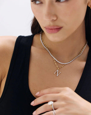 Timeless Elegance: Classic Diamond Tennis Necklace.