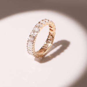Two-In-One Lab Grown Diamond Eternity Ring NikNenz™ Premium Gold & Diamonds