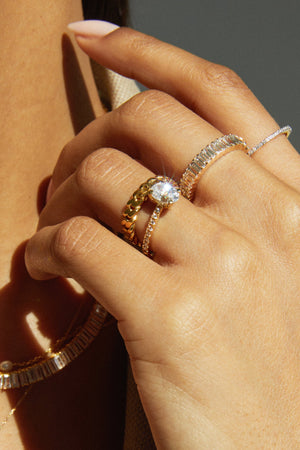 Two-In-One Lab Grown Diamond Eternity Ring NikNenz™ Premium Gold & Diamonds