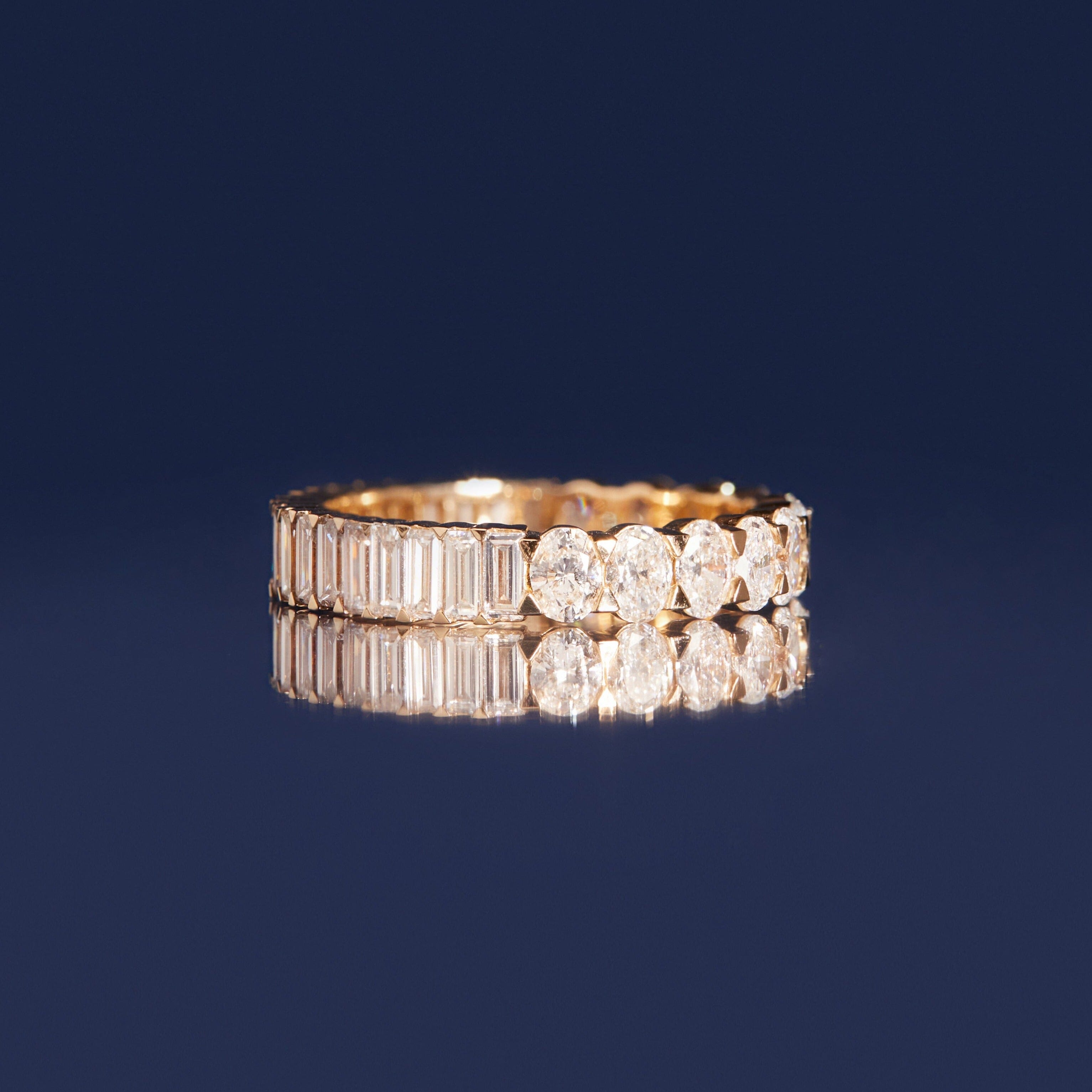 Two-In-One Lab Grown Diamond Eternity Ring NikNenz™ Premium Gold & Diamonds