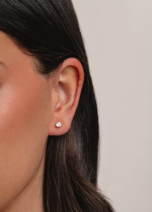 4Mm Studs NikNenz™ Premium Gold & Diamonds