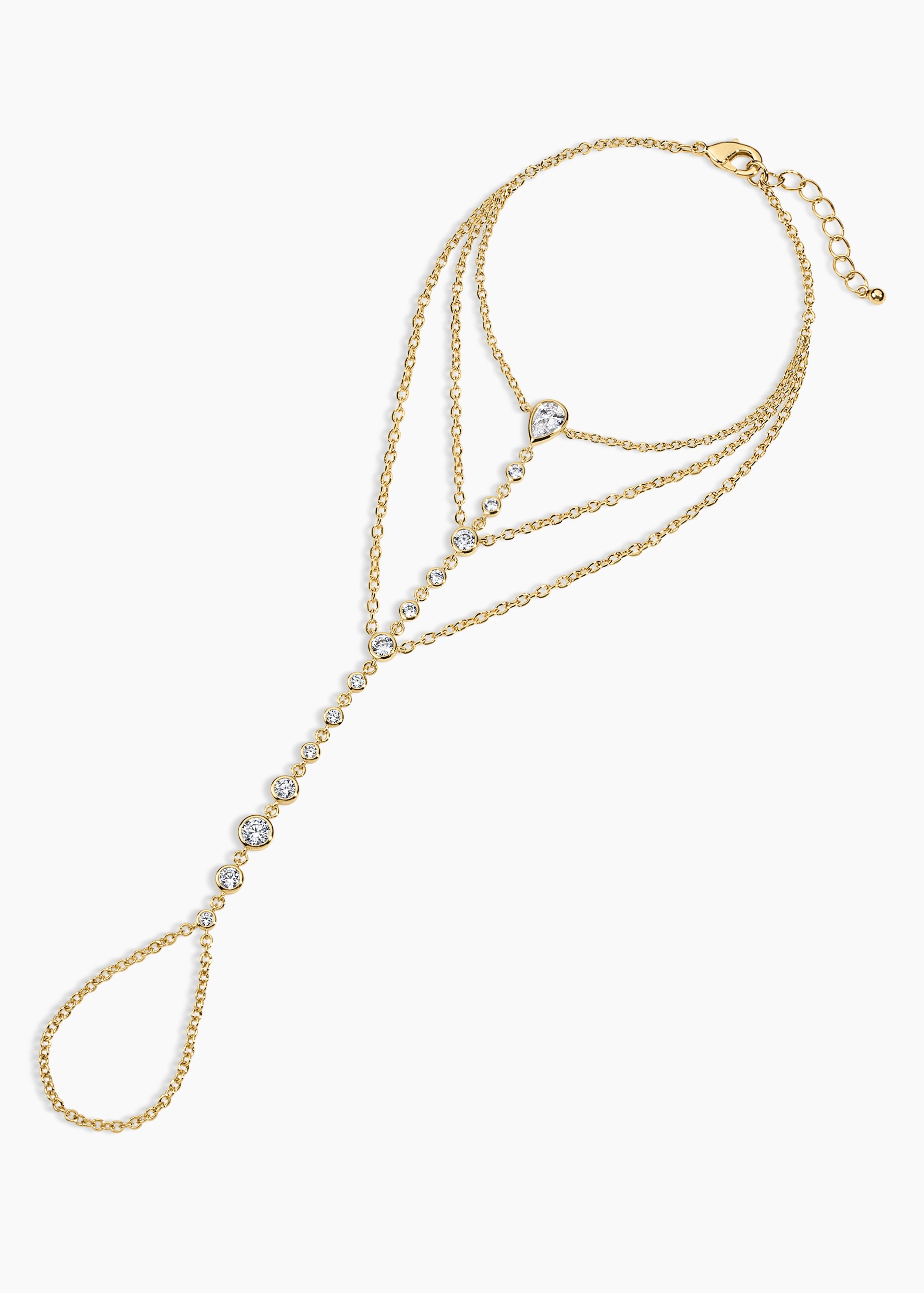 Bowie Hand Chain NikNenz™ Premium Gold & Diamonds