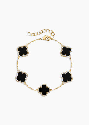 Icon Black Bracelet NikNenz™ Premium Gold & Diamonds