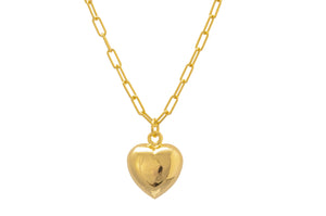 GOLD POLISHED HEART PENDANT