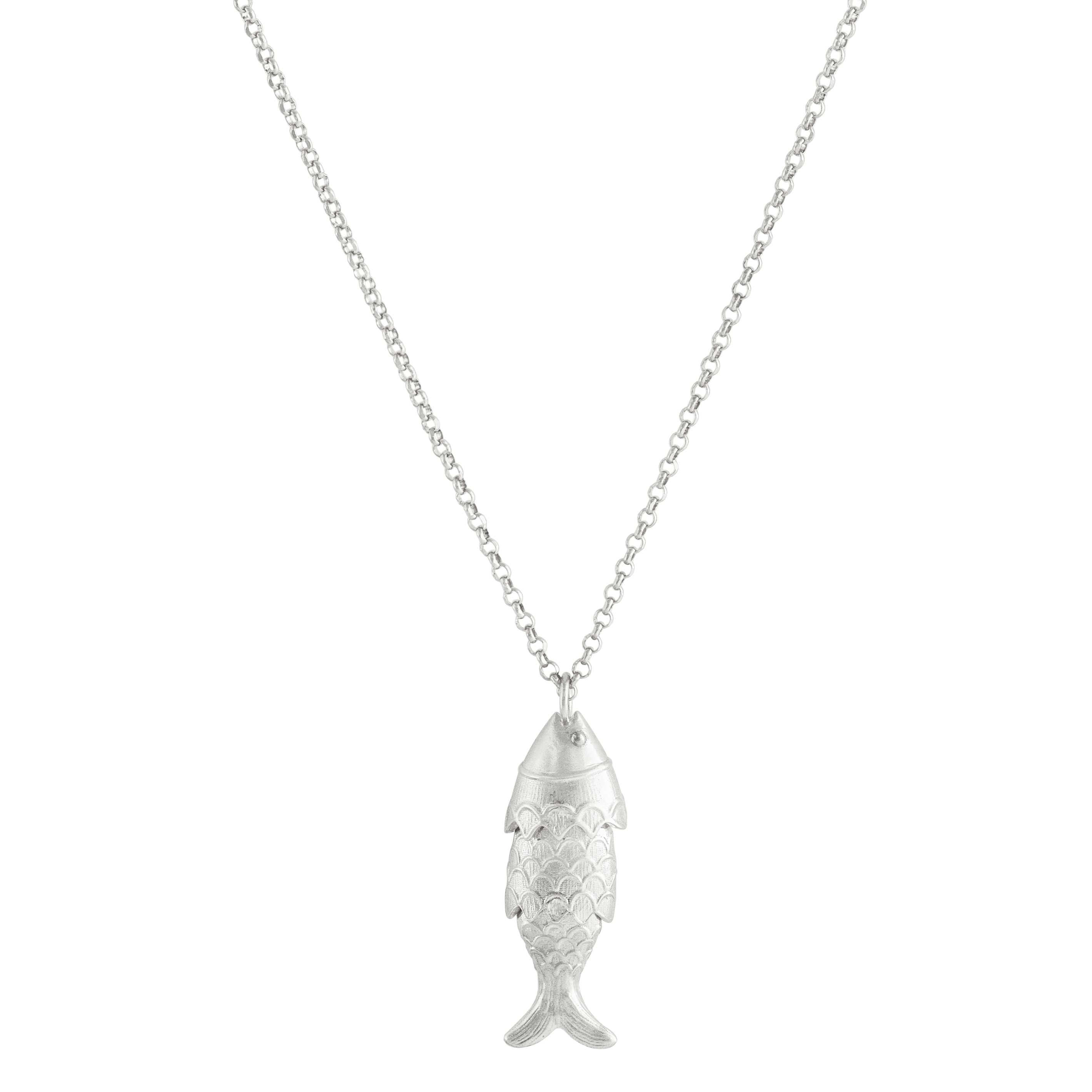 FISH PENDANTS in GOLD and SILVER