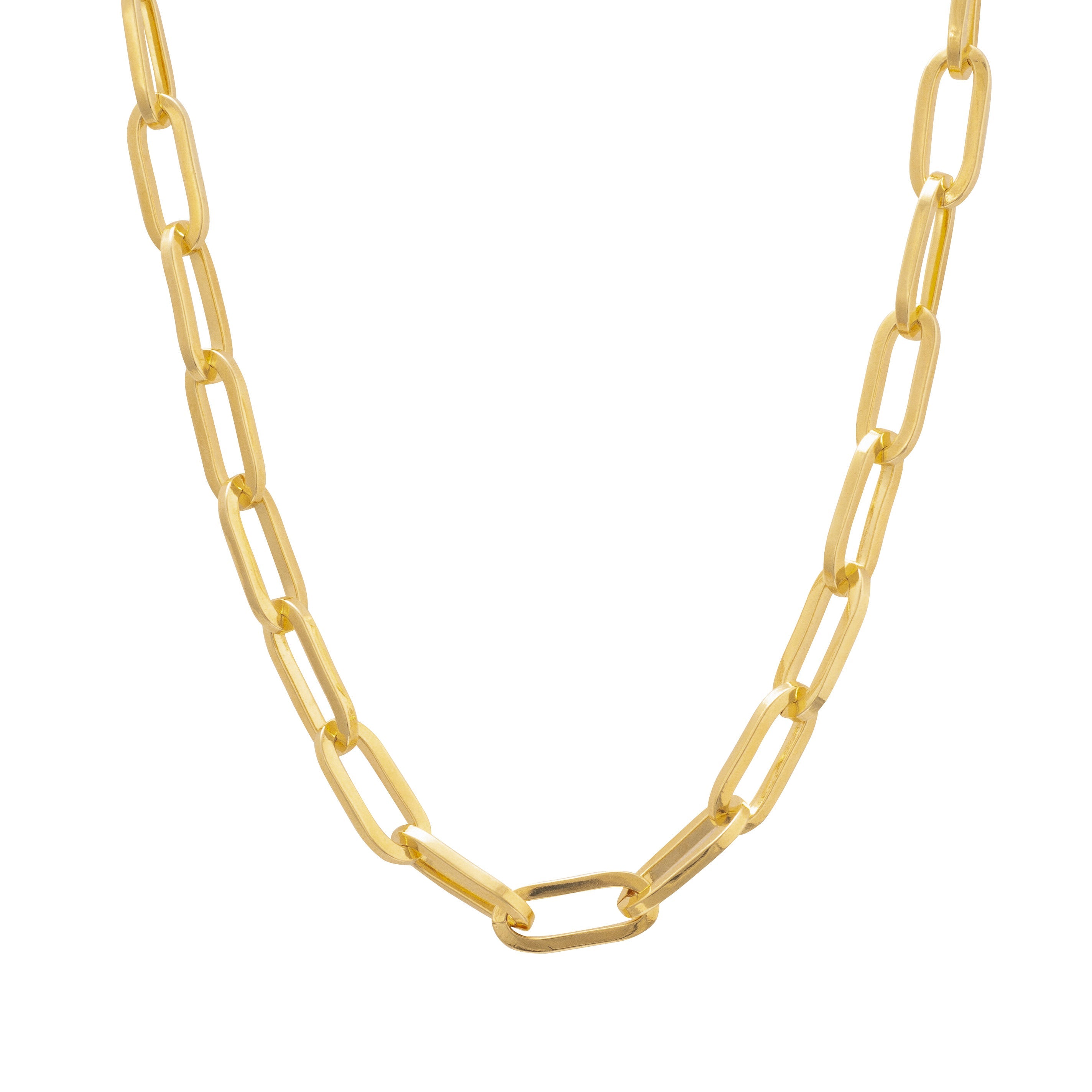 GOLD LONG LINK CHAIN NECKLACE