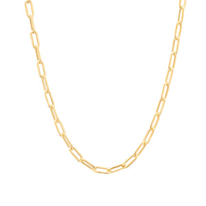 GOLD LONG LINK CHAIN NECKLACE